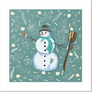 Snowman Posters and Art